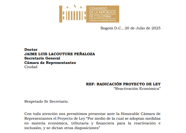 Reforma Tributaria 2025: Claves y Beneficios del Proyecto de Reactivación Económica en Colombia 